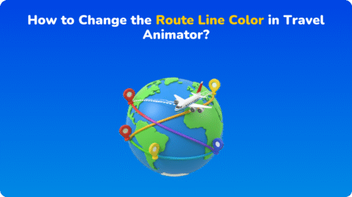 How to Change the Route Line Color in Travel Animator?