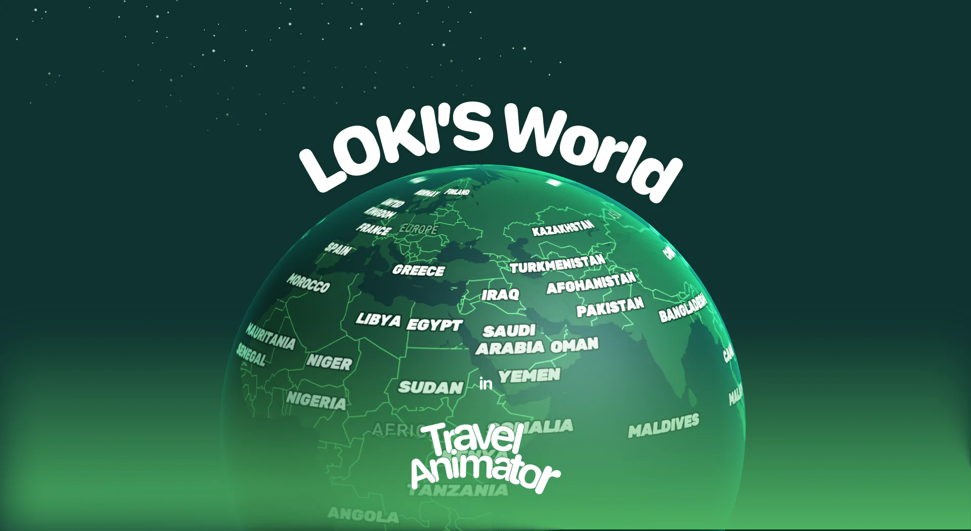 Loki&#8217;s World Map in Travel Animator