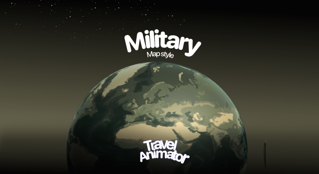 Military Map in Travel Animator