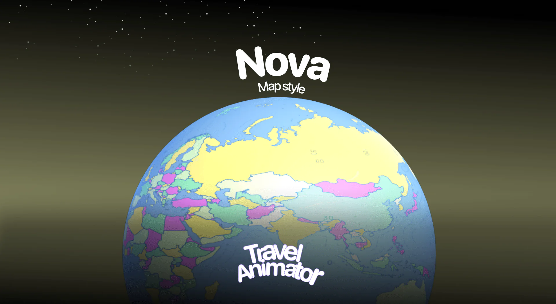 Nova Map in Travel Animator
