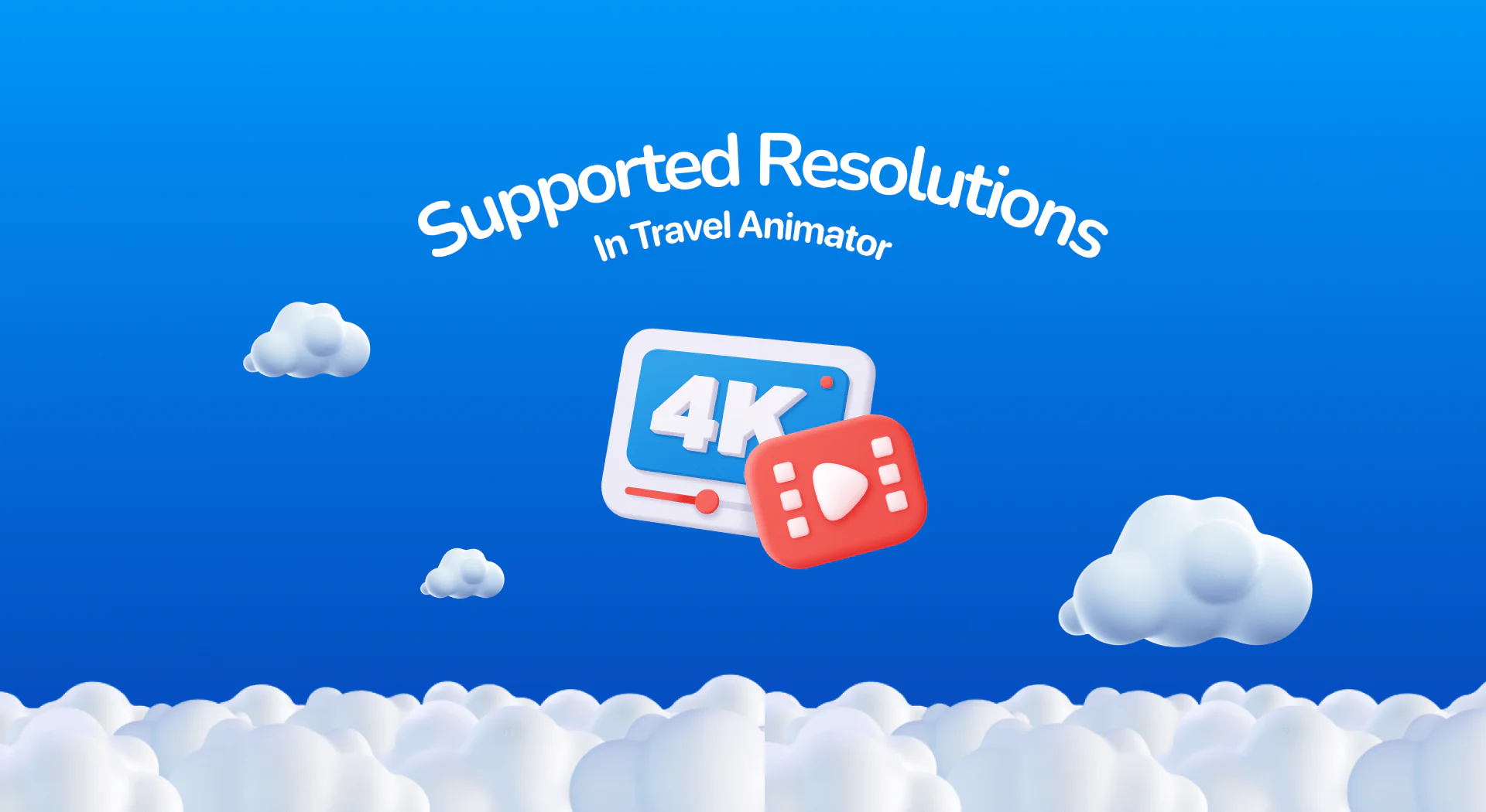 Supported Resolutions in Travel Animator