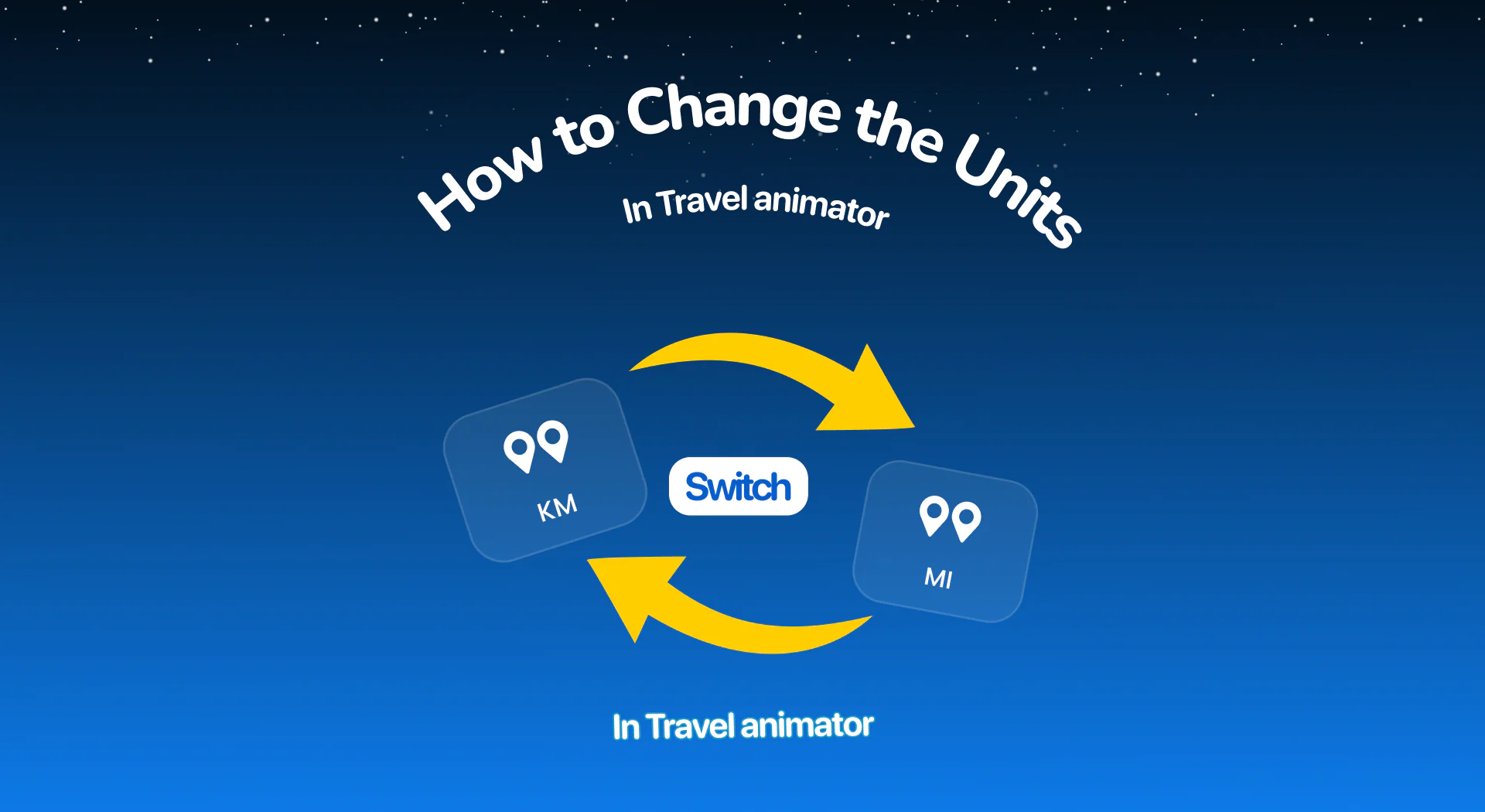 How to Change the Units in TravelAnimator