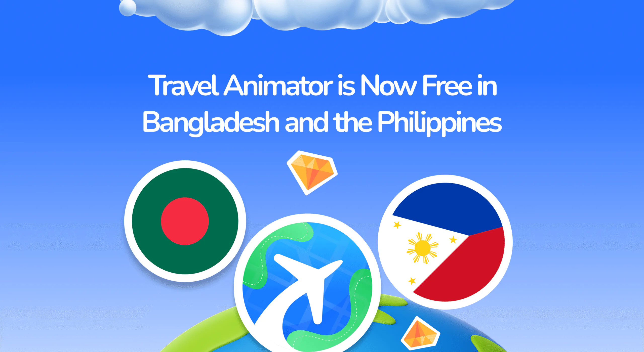 Travel Animator Is Now Free in Bangladesh and the Philippines