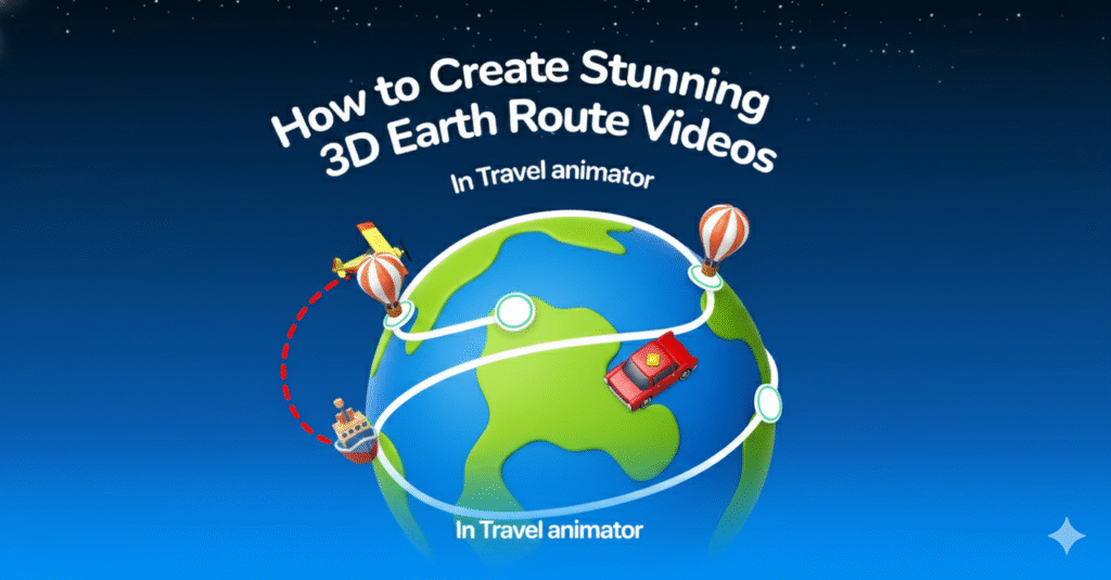 How to Create Stunning 3D Earth Route Videos in TravelAnimator