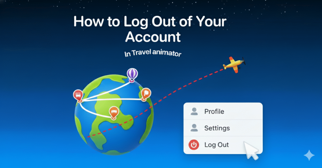 How to Log Out of Your Account in TravelAnimator