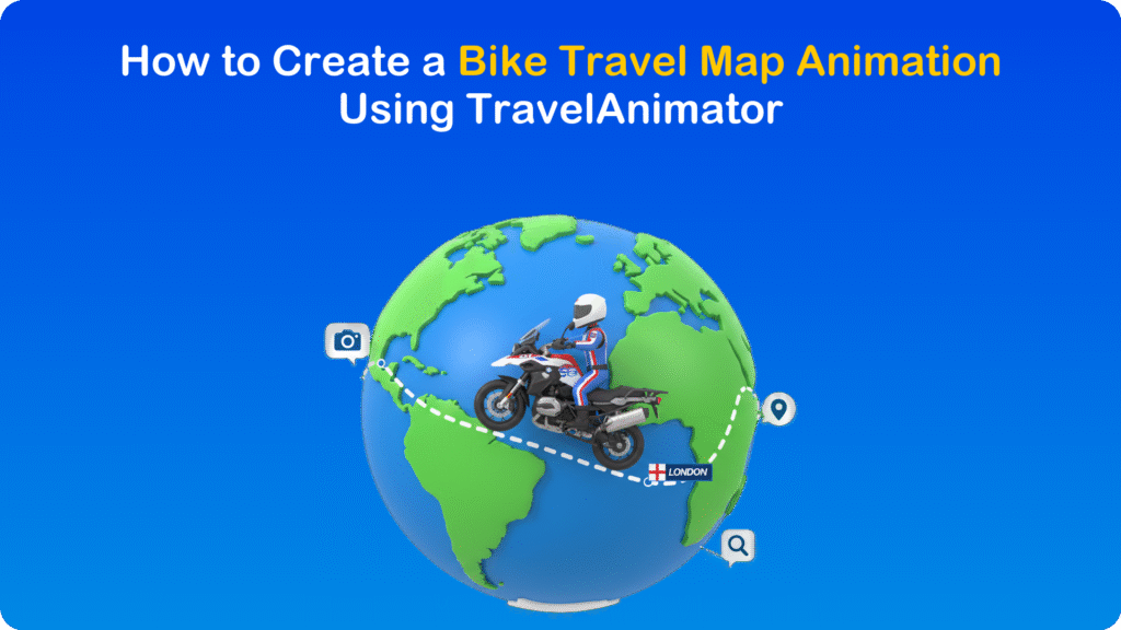 How to Create a Bike Travel Map Animation Using TravelAnimator